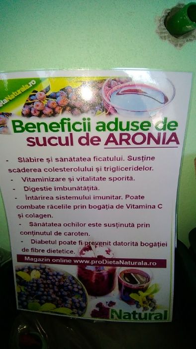 Suc 100% natural de aronia.