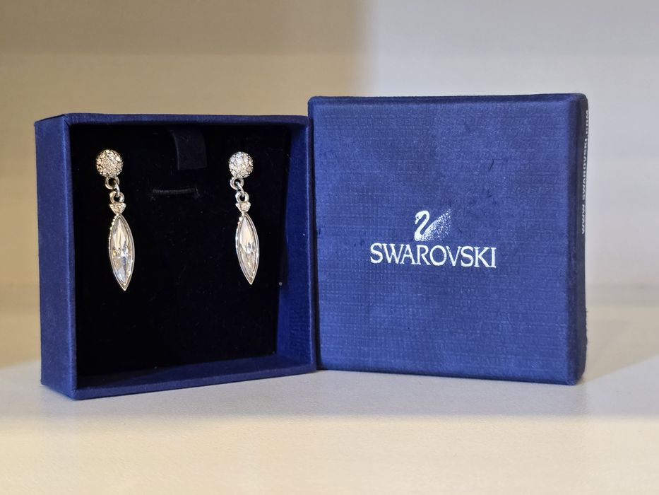 Swarovski оригинални дамски висящи обеци