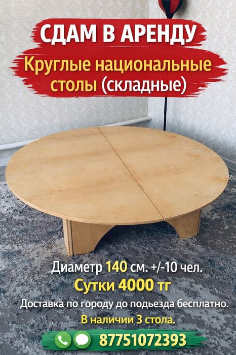 Сдам в аренду круглые столы