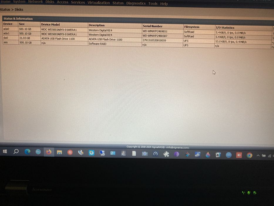 dell optiplex 760 ssf конфигуриран за NAS файлов сървър