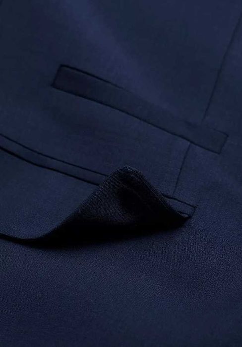 Sacou blazer slim 48 M premium Cinque lana super 120's navy