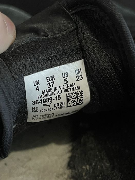 Adidași Puma negri – Mărime 37 - Stare Foarte Bună