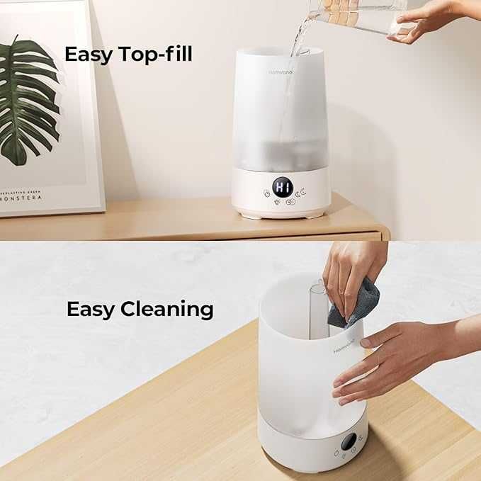 Homvana 3.6L Овлажнители с хмъгла за спалня, до 34ч, пълнене отгоре