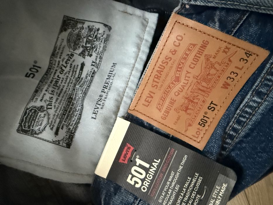 Blugi LEVIS 501 ST Albastru Barbati | Marime 33 x 34 (Talie 85 cm)