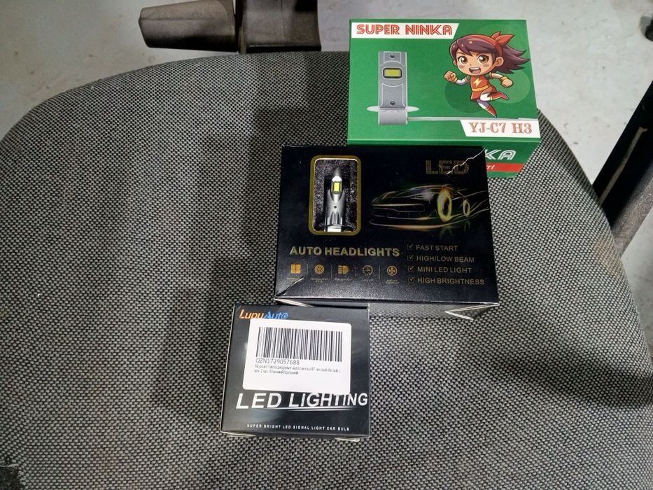 Лед лампы H1 , H3,  H7.