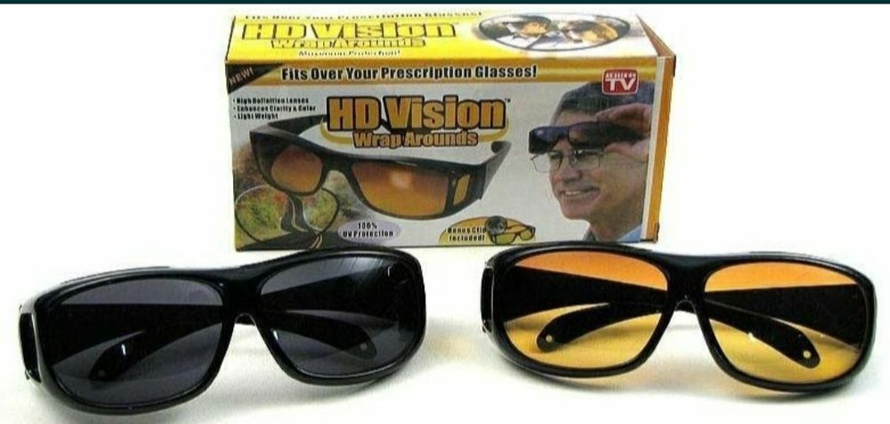 Set 2 ochelari HD Vision pentru condus zi-noapte protectie UV