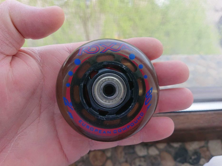 Set 4 x Roți Role Roxa 72 mm 82A rulmenti ABEC5