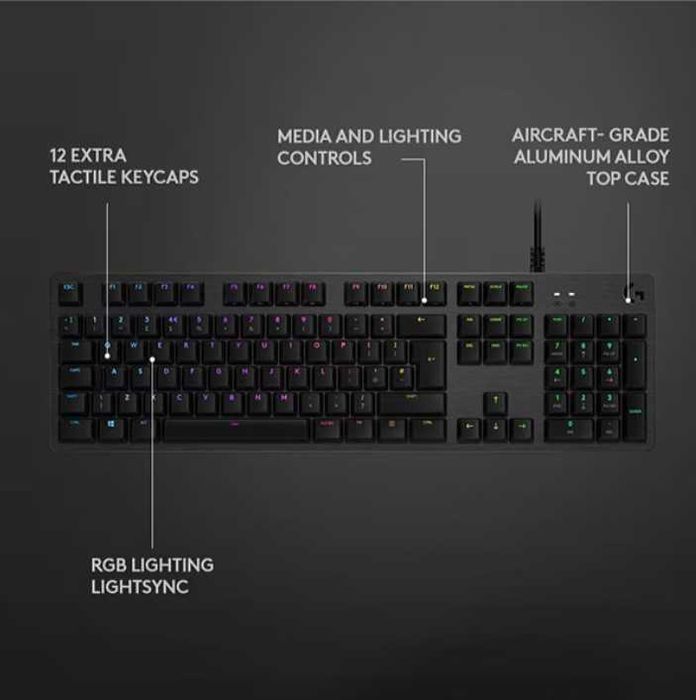 Tastatura mecanica LOGITECH G512 GX Brown Tactile