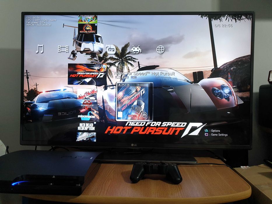 PS3 modat CFW 320 GB + 40 jocuri (GTA V, Red Dead, God of War, NFS)