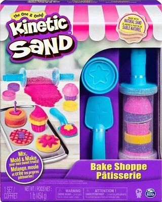 Комплект с кинетичен пясък Spin Master Kinetic Sand Сладкиши. Несъхнещ