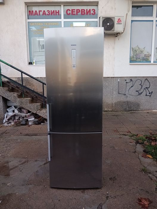 Иноксов комбиниран хладилник с фризер Сименс Siemens 2години Гаранция!