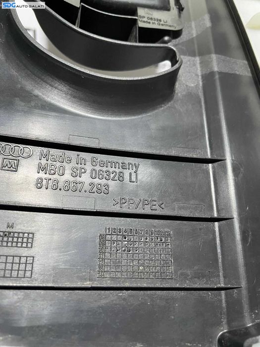 Ornament Stalp Plastic Negru S Line Stanga Mijloc Audi A5 2008 - 2016 Cod 8T8867293 [1642]