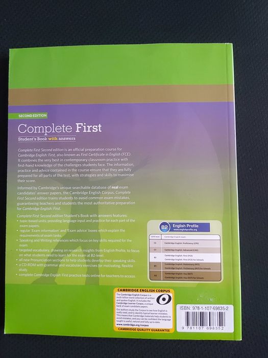 Carte Engleza Cambridge Enghlish Nivel B2 Second Edition cu CD
