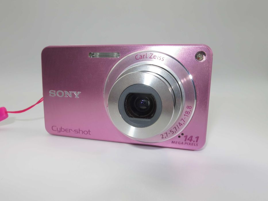 Sony CyberShot W350 розов компактен фотоапарат, дигитална камера - НОВА - ползвана веднъж - пълен комплект - Отлична