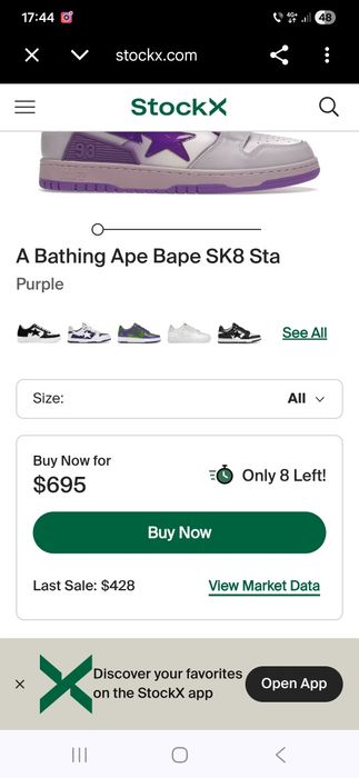 Vand A BATHING APE BAPE SC8 SCA nr 40