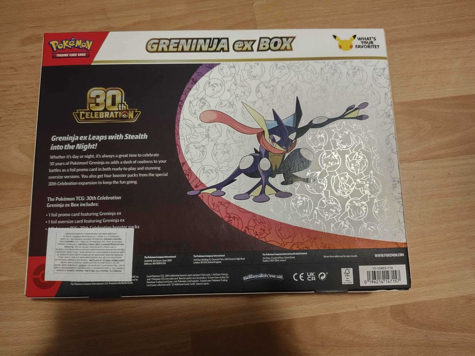 Pokemon 30th Greninja ex Box