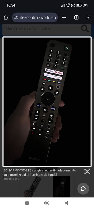 Telecomanda Sony RMF-TX621E