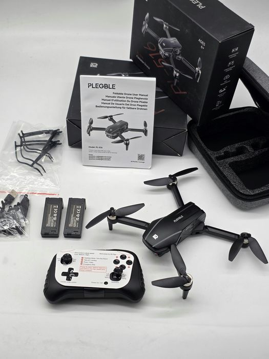 Super pret! Dronă 4K Pliabilă cu Motor Brushless + 2 Baterii +  Telecomandă + Geantă, pentru copii, adulti, SIGILATA