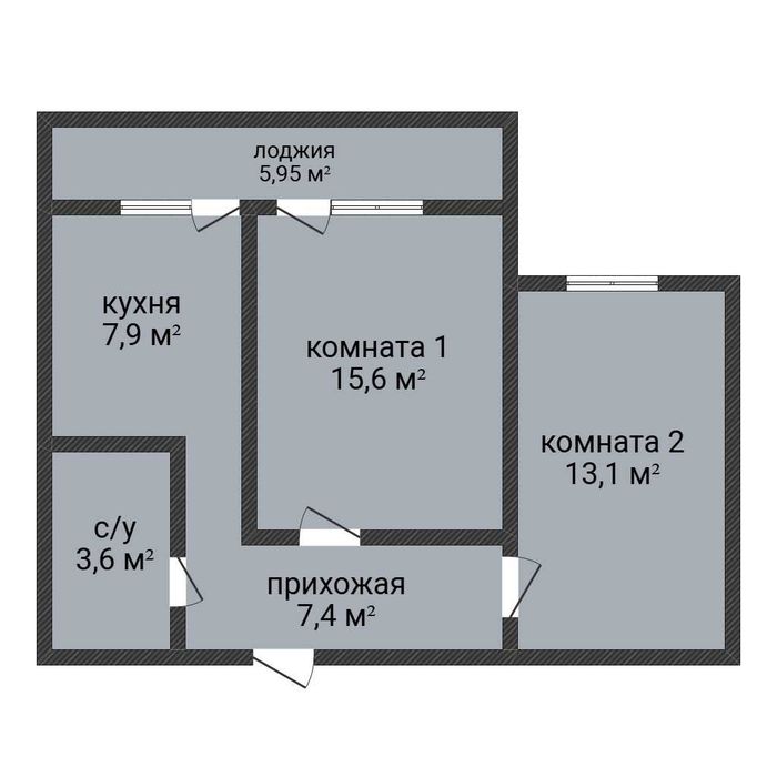2-комн.кв.ул.пл. в центре города