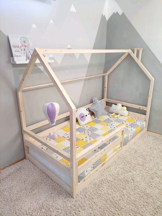 Модел: "ПЕПИ" | Детско легло къщичка в стил Монтесори