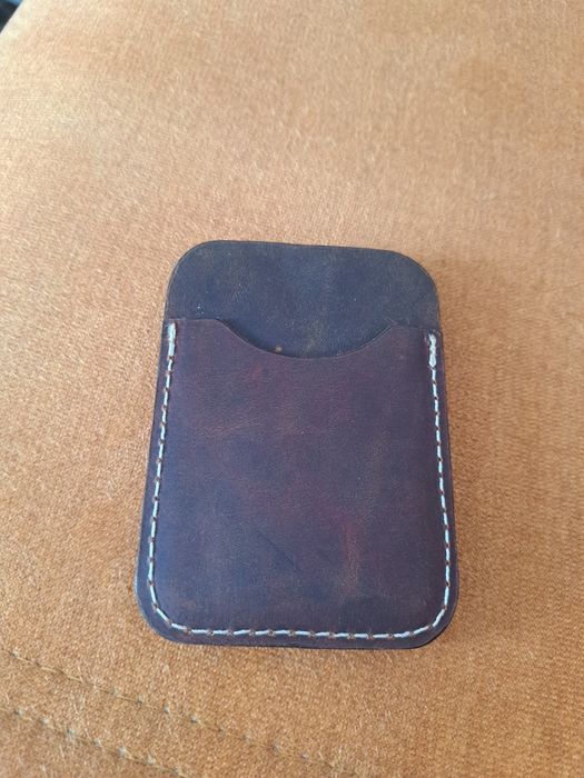 Визитник, естествена кожа, ръчна изработка