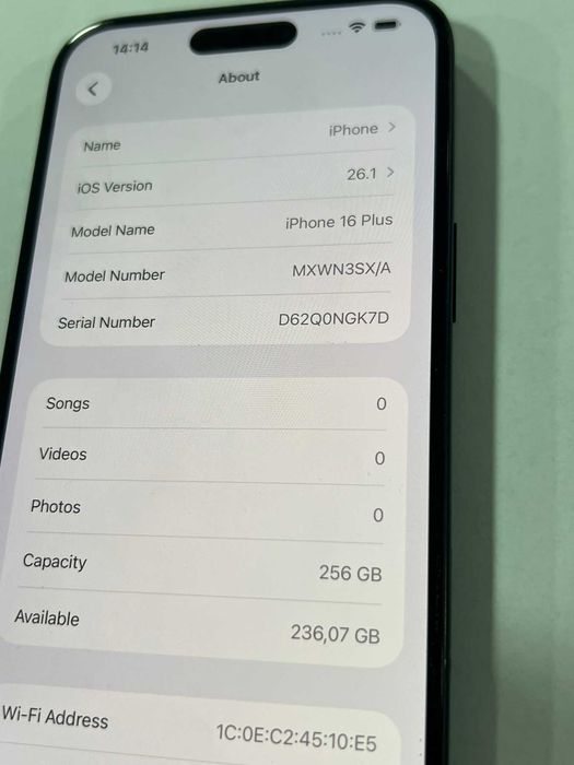 iPhone 16 Plus 256GB