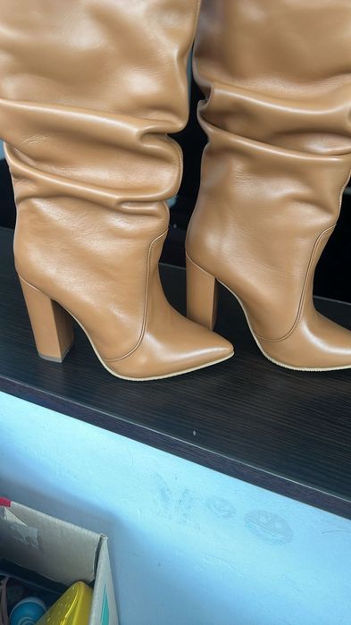 Cizme noi din piele naturala, marime 36