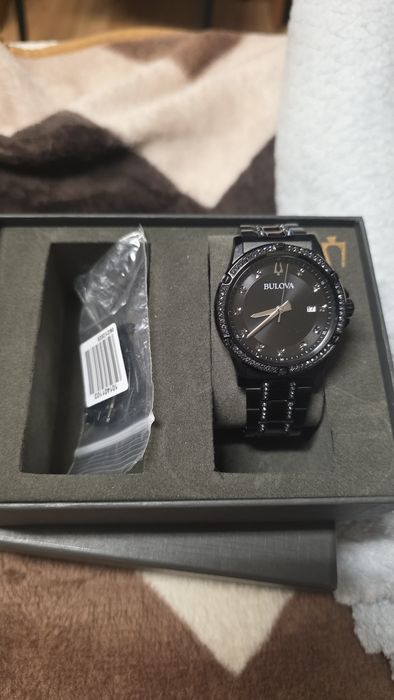 Ceasu Bulova Cristal Negru