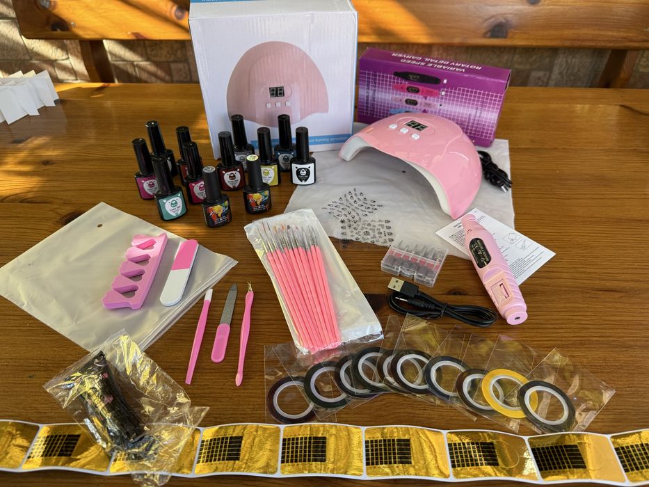 Uv led печка  маникюр лампа Комплект електрическа пила гел лак