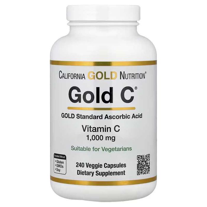 California Gold Gold C Vitamin C 500 mg 1000 mg Витамин C 1000 мг