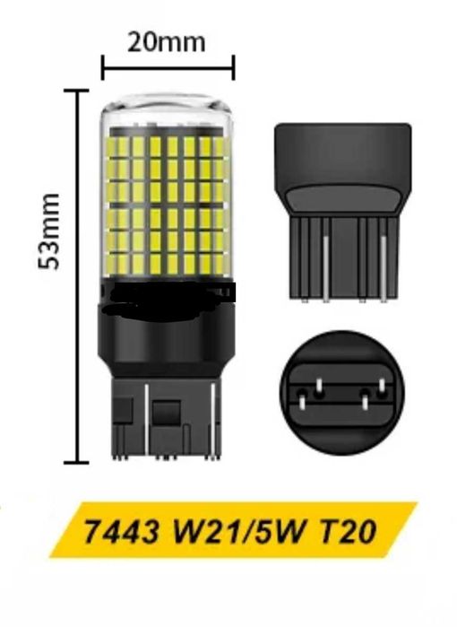 Led крушки 7443 W21 5W Т20 / 7440 T20 (CANBUS)