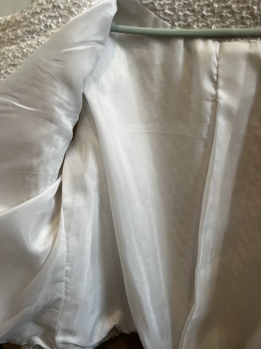 Твидовый белый пиджак