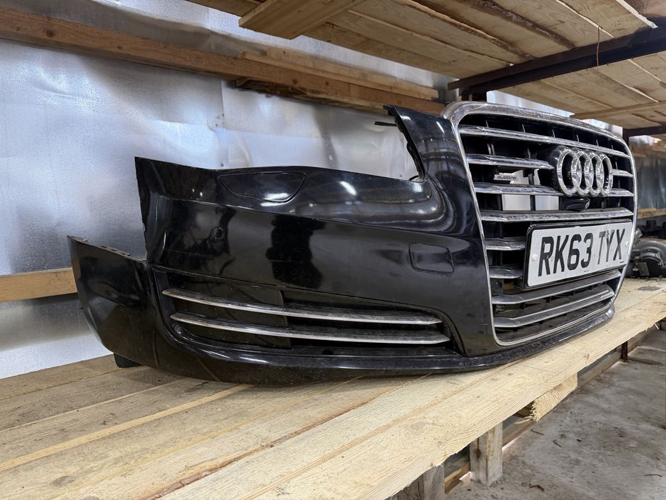 Оборудвана здрава Предна броня Audi A8 D4. 2014 Г