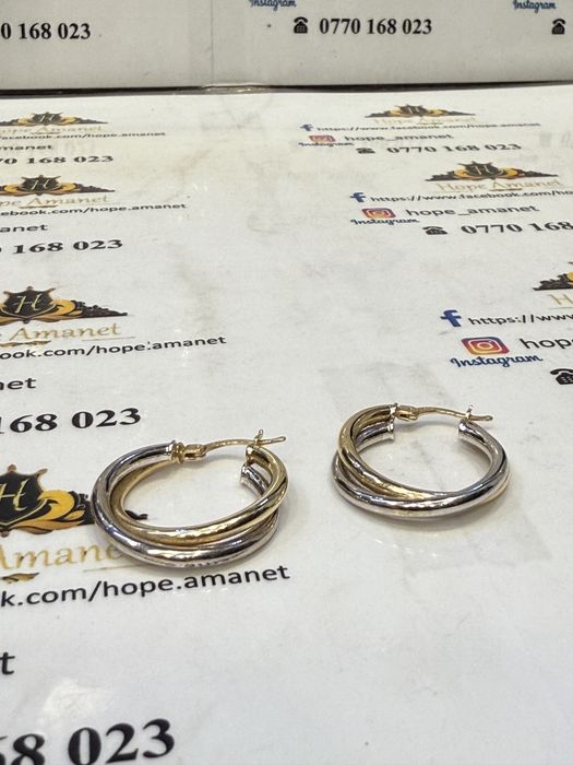 Hope Amanet P7 Cercei Aur 14 K 3,57 Gr