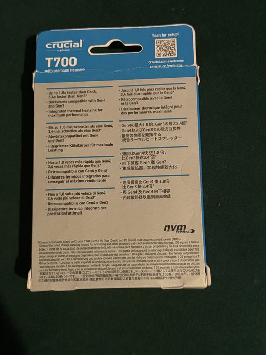 Crucial T700 PRO 2TB – SSD PCIe Gen5 NVMe 12.4k