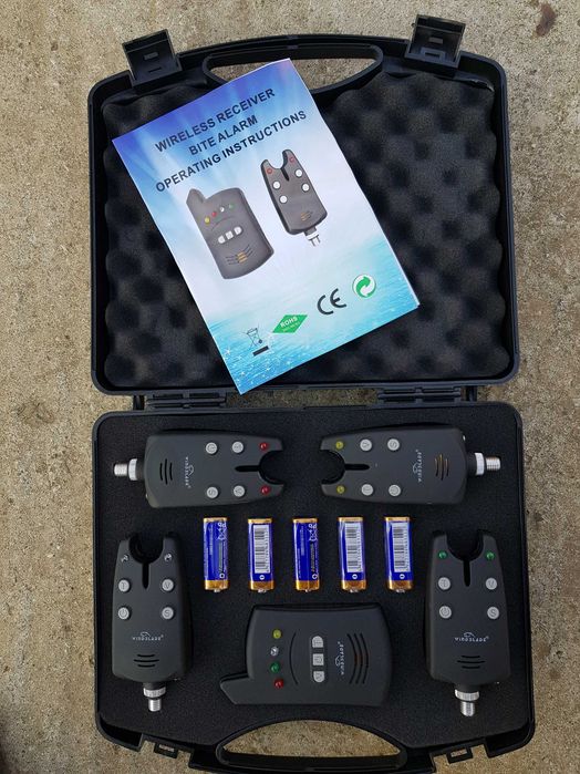 Set 4 Avertizori cu Statie Wind Blade 4 culori si valigeata Model 2