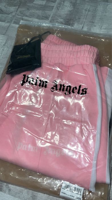 Pantaloni Palm Angels roz