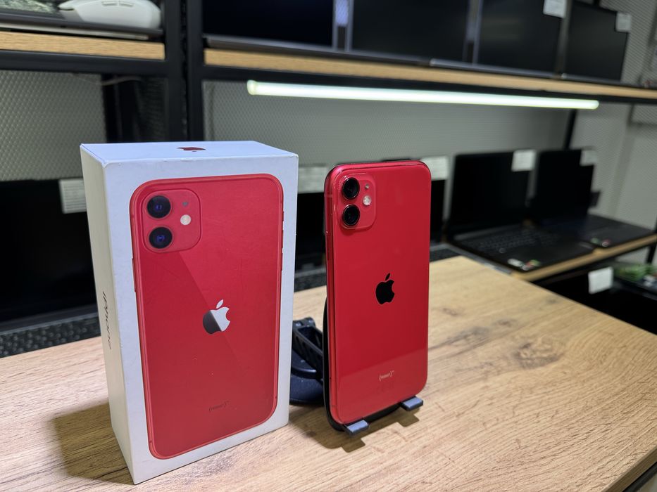 iPhone 11, 64 GB, АКБ76%, красный, 1428/А10