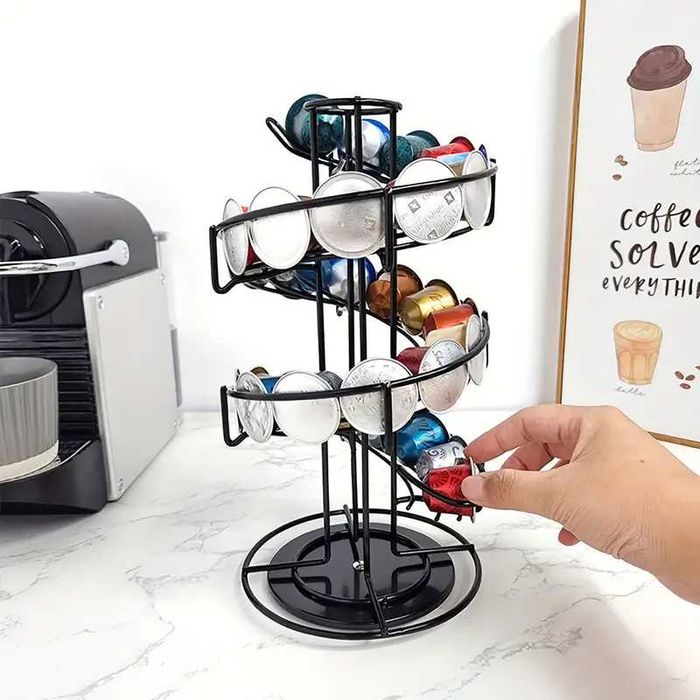 Органайзер Метална поставка за капсули за кафе Nespresso Dolce Gusto
