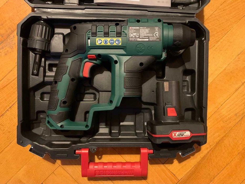 Акумулаторен перфоратор Parkside 12V Две функции внос Германия