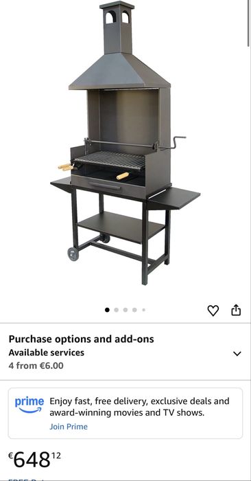 Ново Барбекю с камина и скара, неръждаема стомана