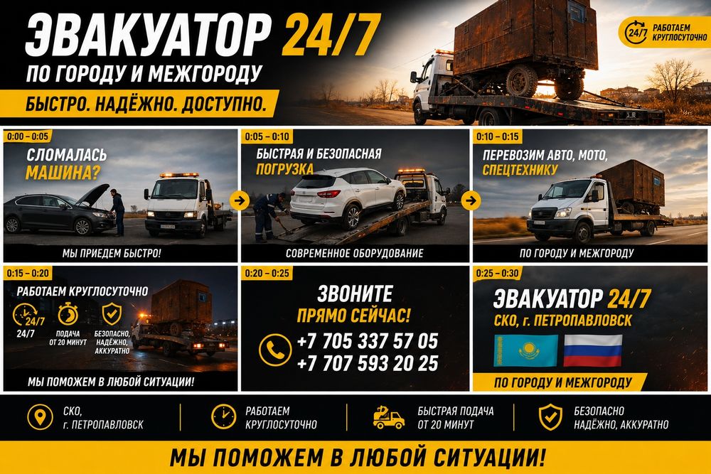 Эвакуатор услуги 24/7
