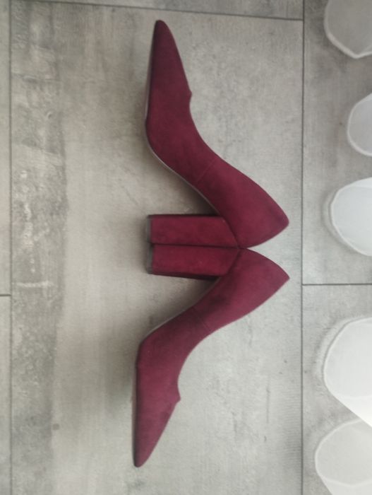 Обувки велур бурдо