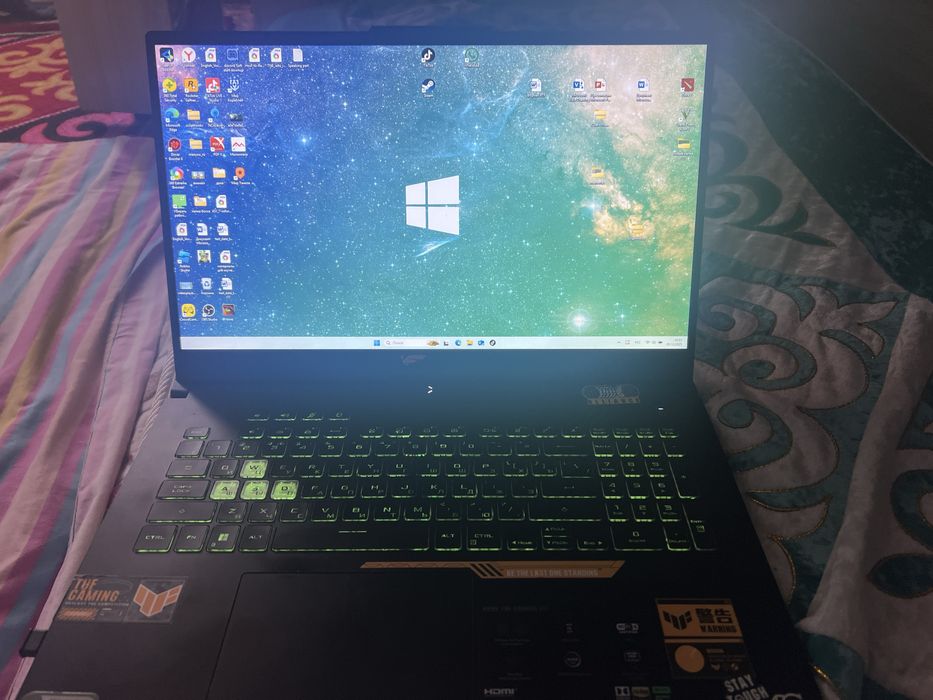 ASUS tuf Gaming f17 Пользовались год беспроводная мышка в подарок