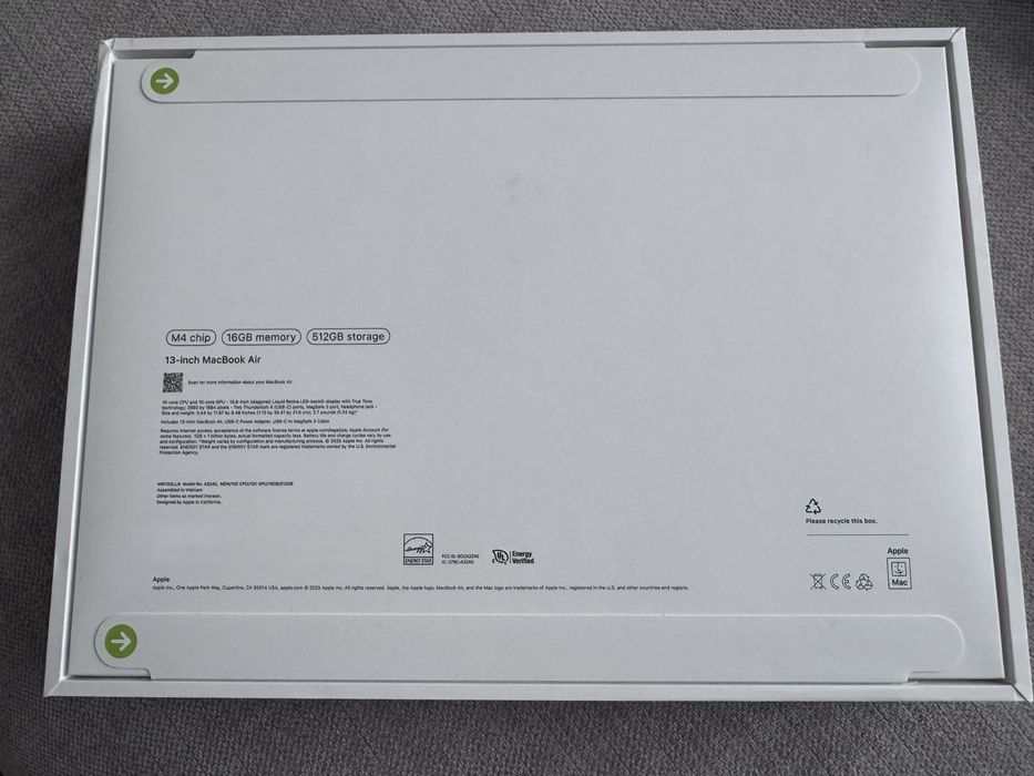 Apple Macbook Air 13 M4 16/512 NEW синий