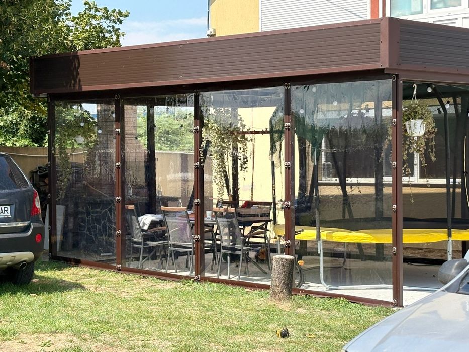 Folie terasa transparenta Cristal premium terase foisor foisoare