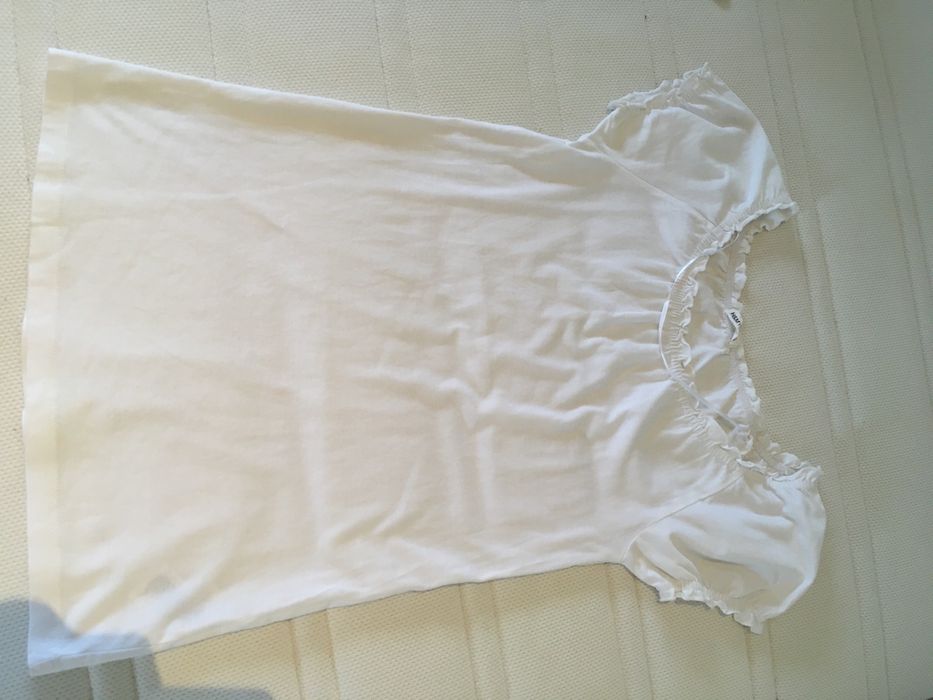 tricoul alb din bumbac H&M