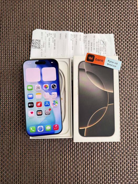 НОВ!/*ЛИЗИНГ*/ iPhone 16 Pro 128Gb Natural Titanium 24М гаранция