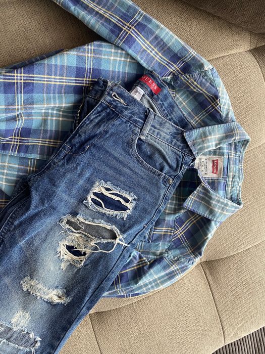 Лот- Дънки Guess и риза Levi’s