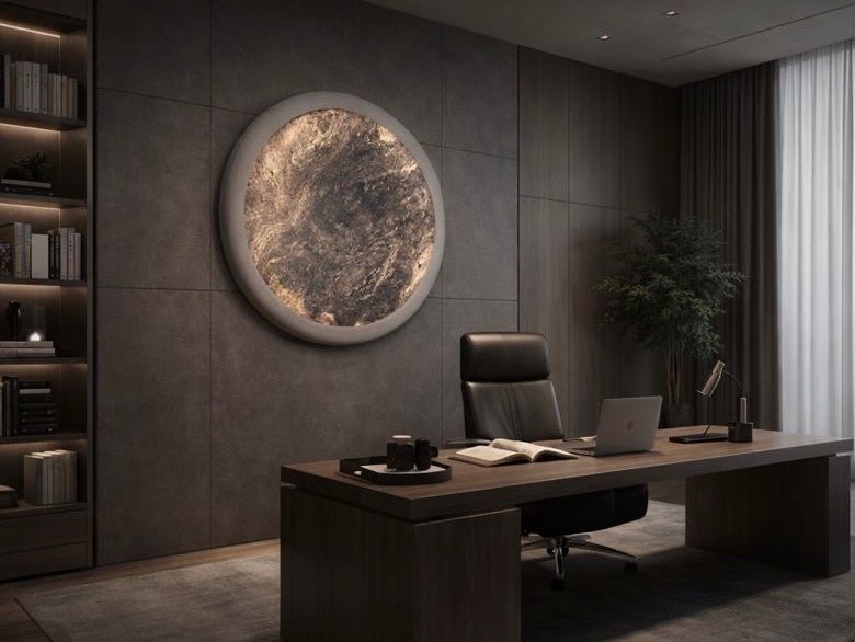 Lampă de perete din piatră naturală